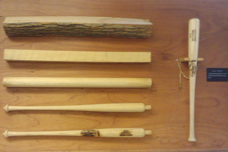 Making a baseball bat from log to finished bat.