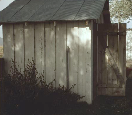 An old shed in the backyard