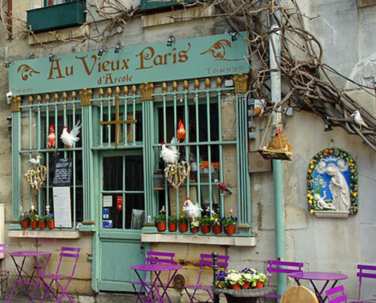 A Parisian shop front.