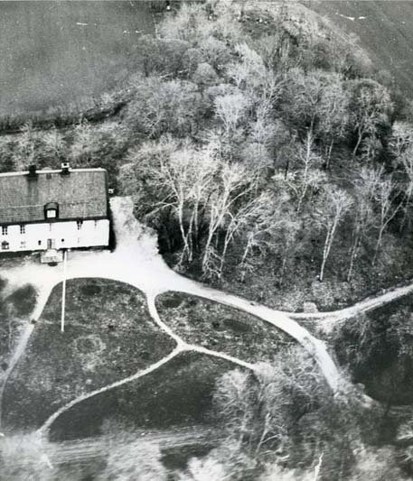 Aerial photo over Frösåker's farm