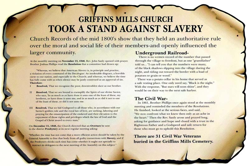 A curled mock-up on vintage-looking paper of a resolution passed against slavery.