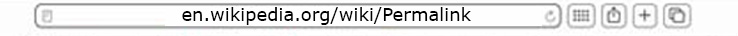 Close-up example of a hyperlink, URL, in a location bar.