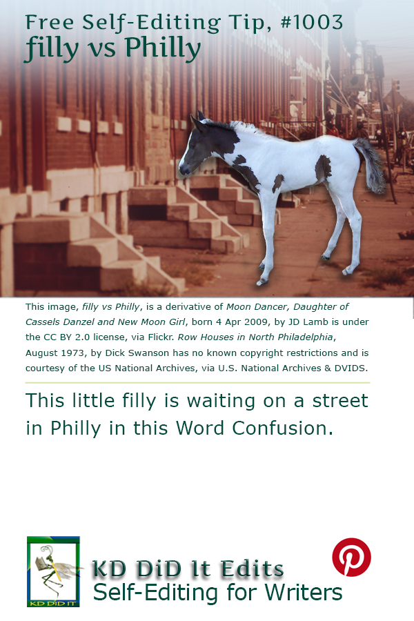Word Confusion: filly versus Philly
