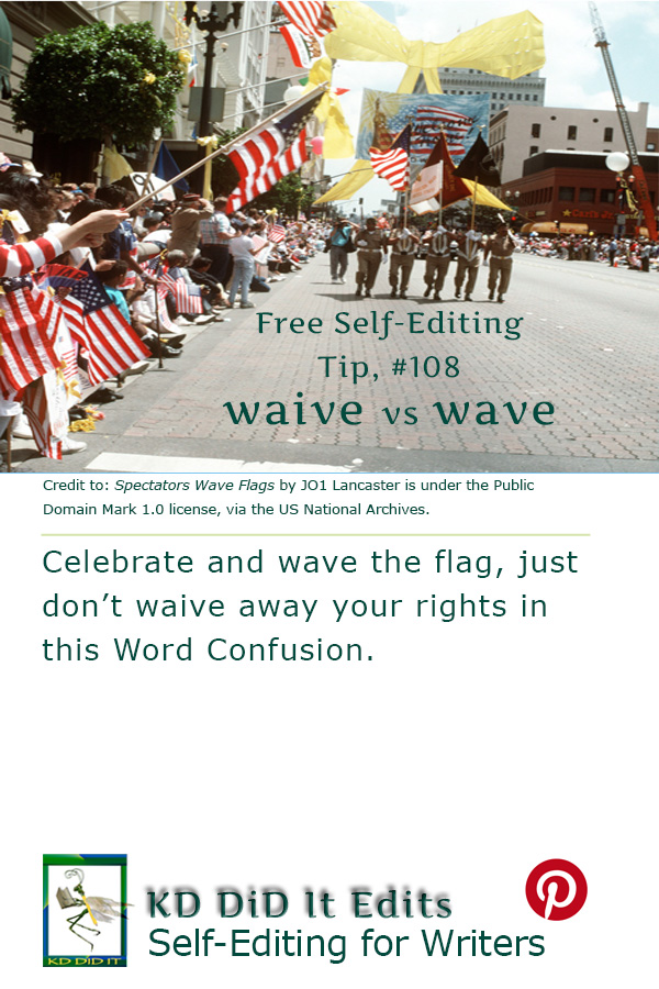 Pinterest pin for Waive versus Wave