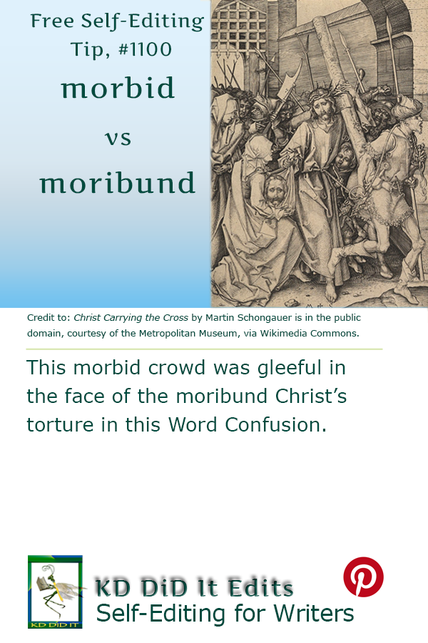 Pinterest pin for Morbid versus Moribund