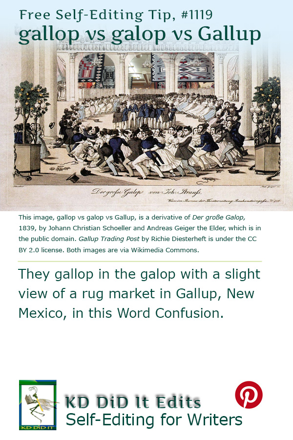 Word Confusion: gallop vs galop vs Gallup