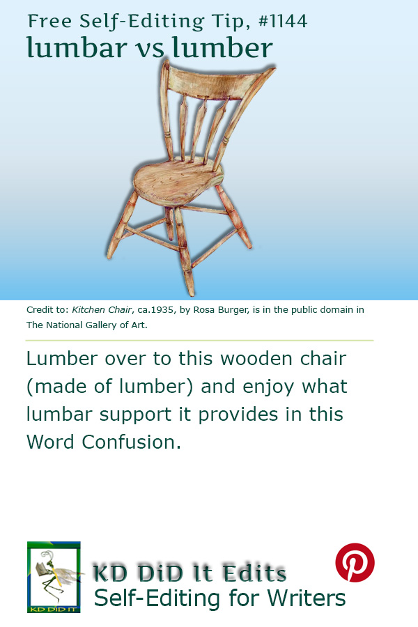 Pinterest pin for Lumbar versus Lumber