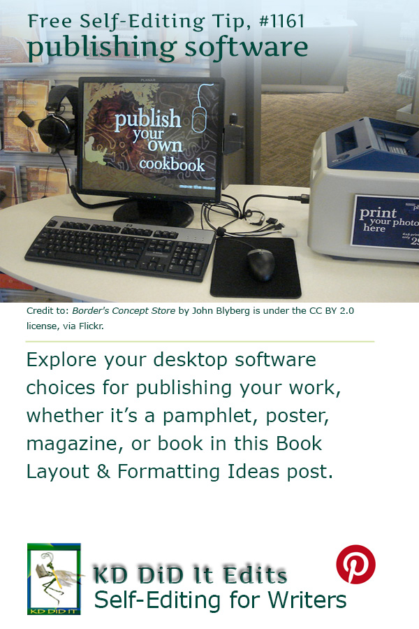 Book Layout & Formatting Ideas: Publishing Software