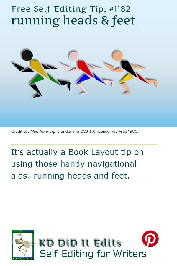 Book Layout & Formatting Ideas: Running Heads and Feet