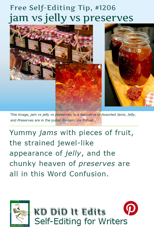 Pinterest pin for Jam vs Jelly vs Preserves