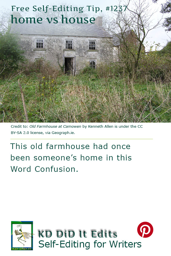 Word Confusion: Home versus House