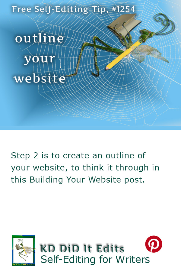 Pinterest pin for Outline Your Website