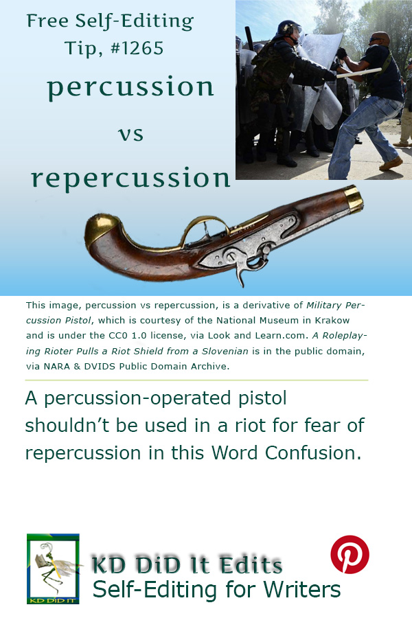 Pinterest pin for Percussion versus Repercussion