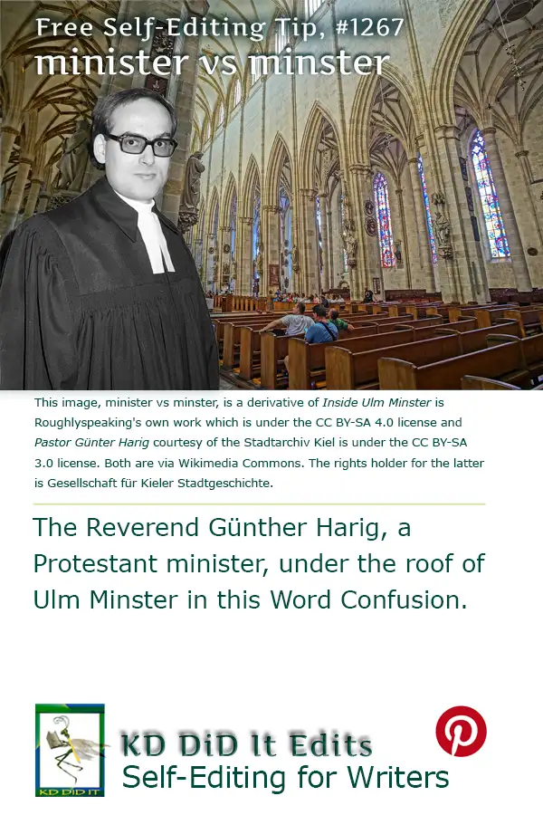 Word Confusion: Minister versus Minster