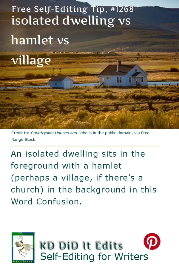 Word Confusion: Isolated Dwelling vs Hamlet vs Village