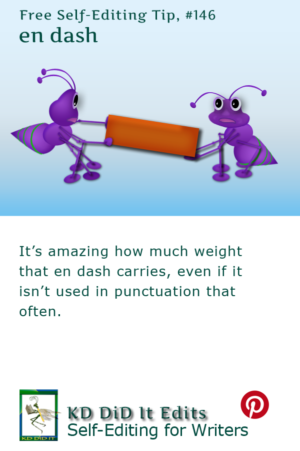 Properly Punctuated: En Dash, –