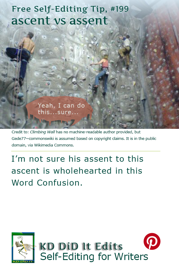 Word Confusion: Ascent versus Assent