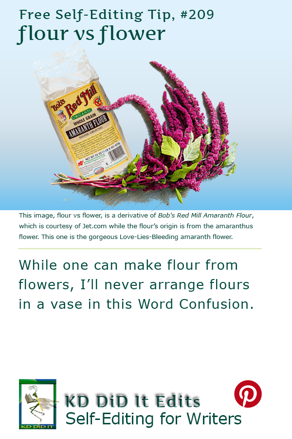 Word Confusion: Flour versus Flower