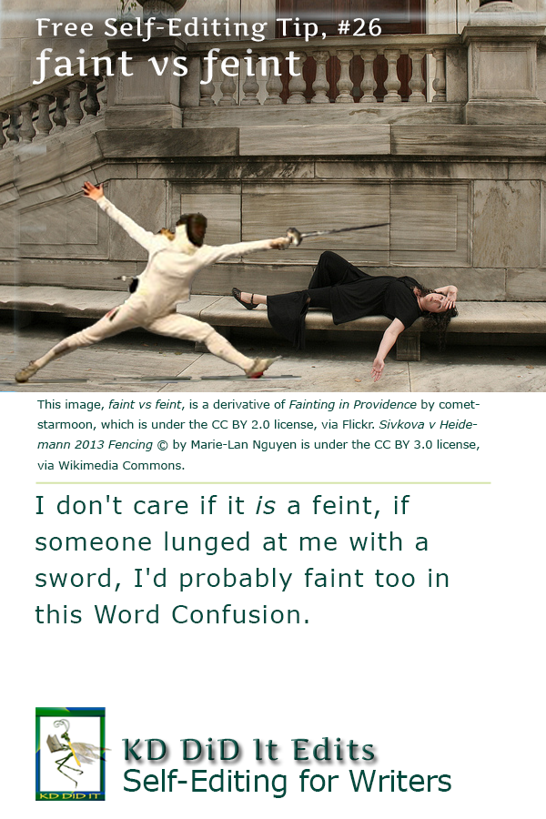 Word Confusion: Faint versus Feint