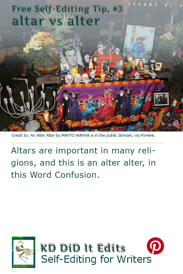 Word Confusion: Altar versus Alter