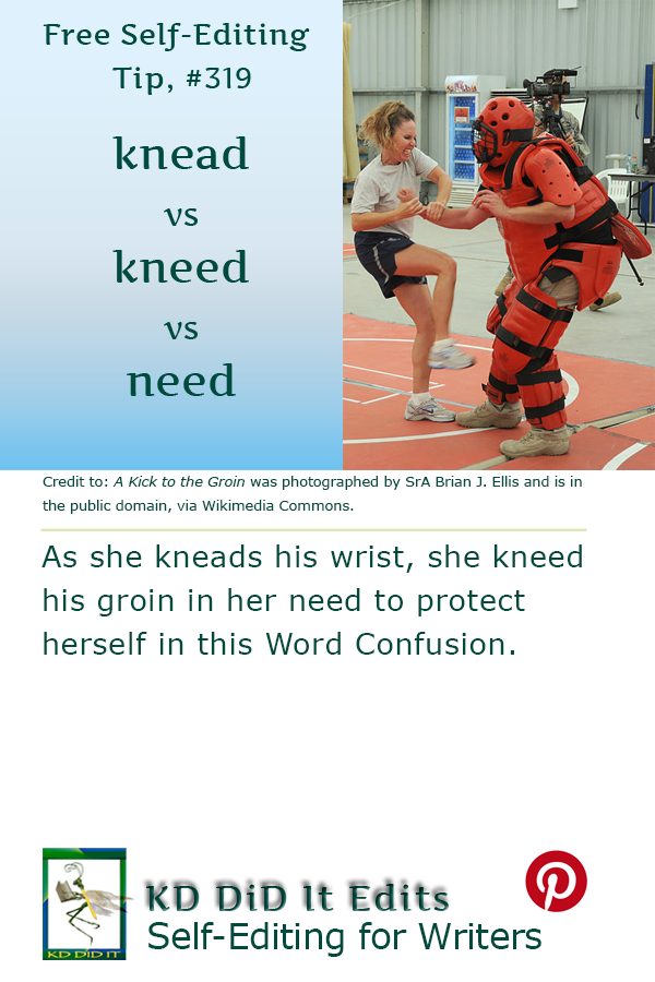 Pinterest pin for Knead vs Kneed vs Need