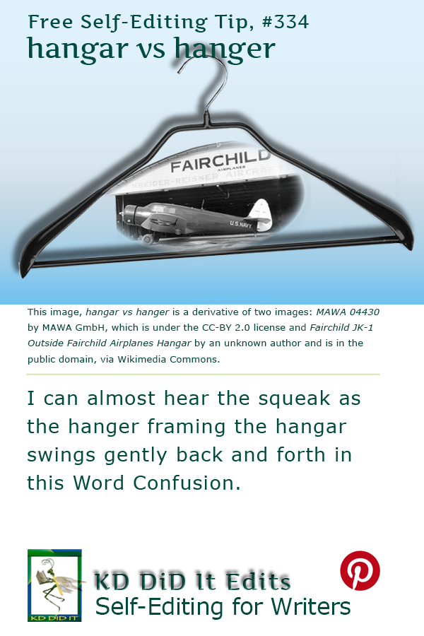 Word Confusion: Hangar versus Hanger