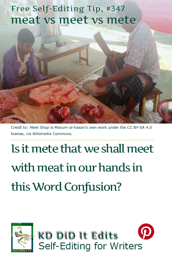 Word Confusion: Meat vs Meet vs Mete