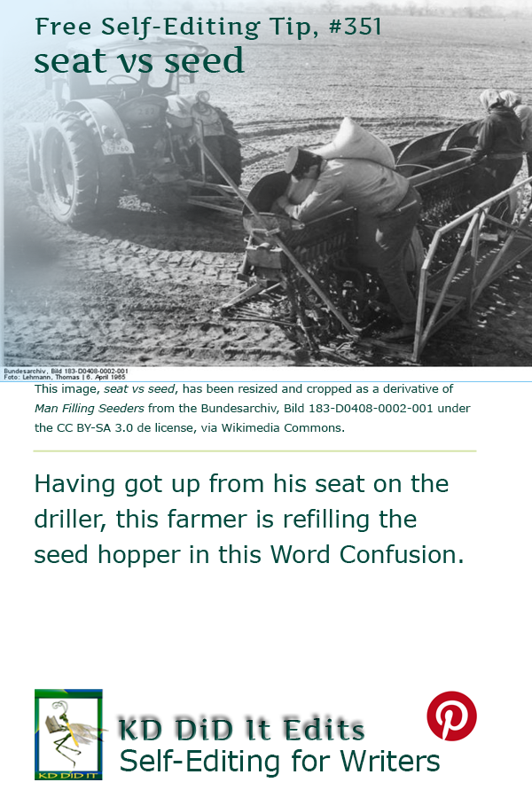 Pinterest pin for Seat versus Seed