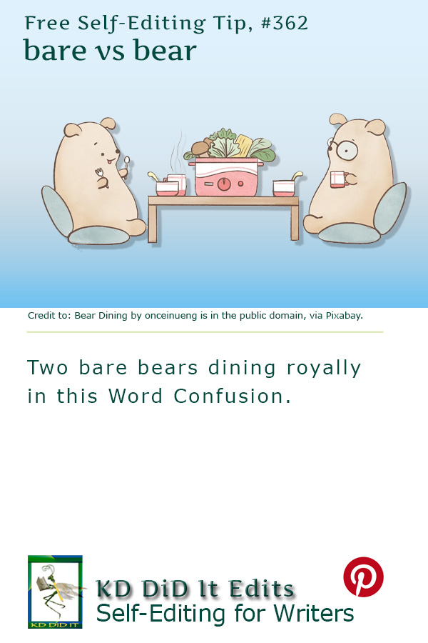 Word Confusion: Bare versus Bear