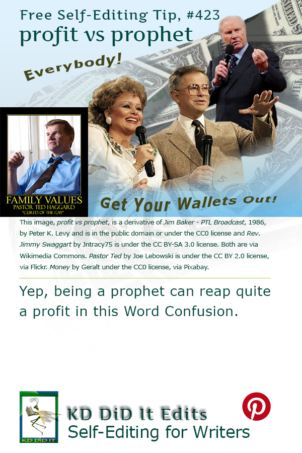 Word Confusion: Profit versus Prophet