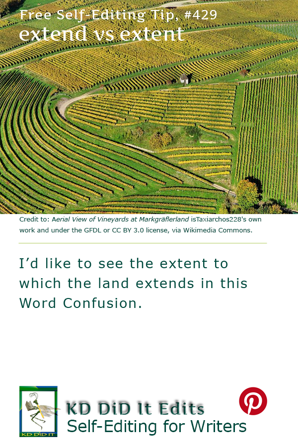 Word Confusion: Extend versus Extent