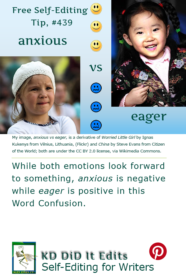 Word Confusion: Anxious versus Eager