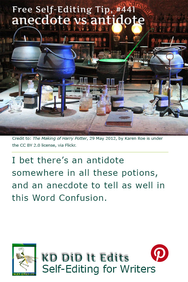 Word Confusion: Anecdote versus Antidote