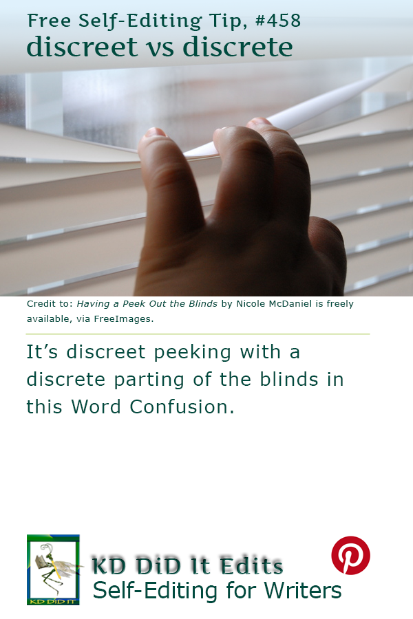 Word Confusion: Discreet versus Discrete