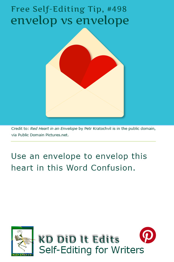 Word Confusion: Envelop versus Envelope