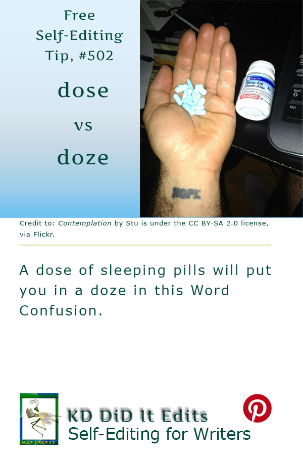Word Confusion: Dose versus Doze