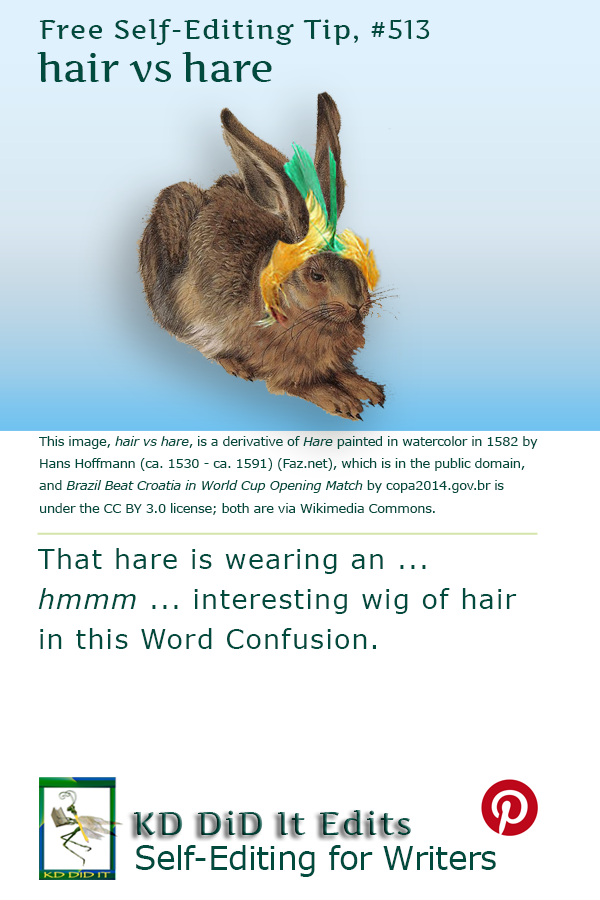 Pinterest pin for Hair versus Hare