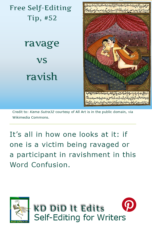Pinterest pin for Ravage versus Ravish