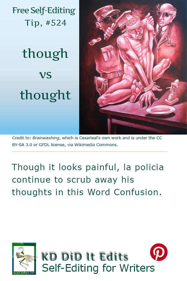 Word Confusion: Though versus Thought
