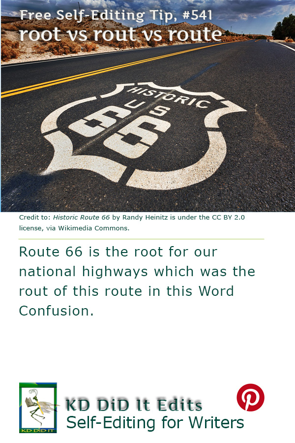 Pinterest pin for Root vs Rout vs Route