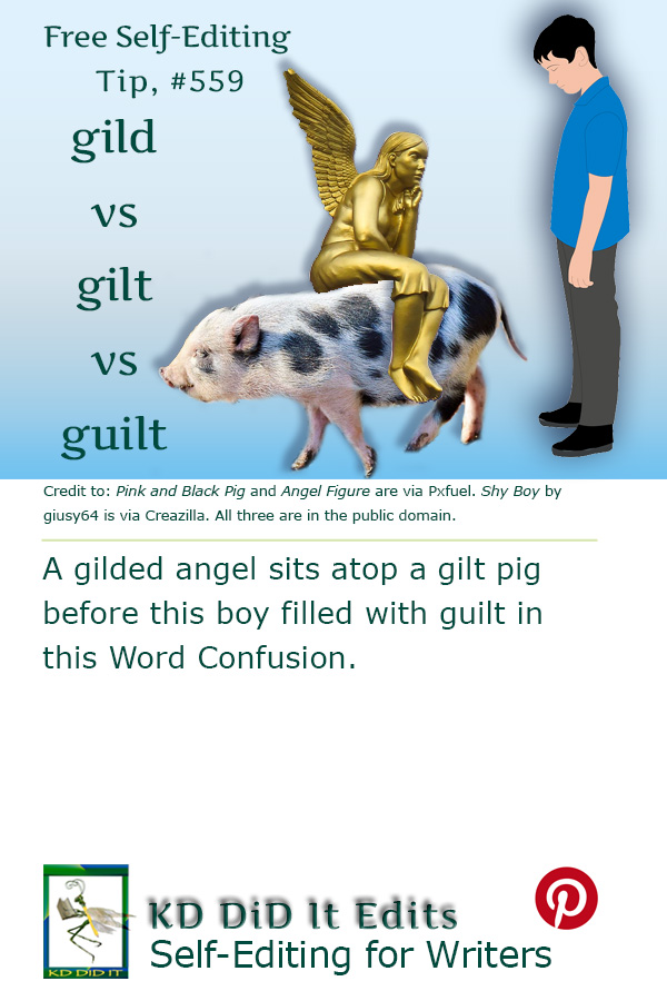 Pinterest pin for Gild vs Gilt vs Guilt