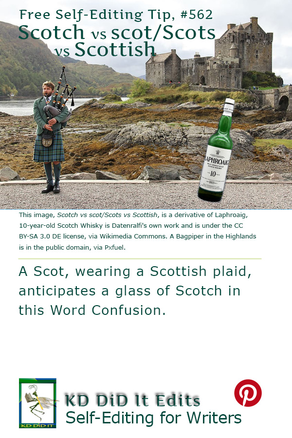 Pinterest pin for Scotch vs scot/Scots vs Scottish