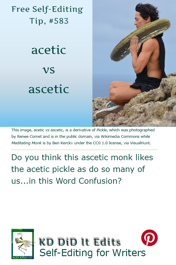 Word Confusion: Acetic versus Ascetic