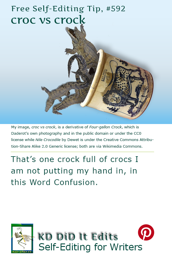 Word Confusion: Croc versus Crock