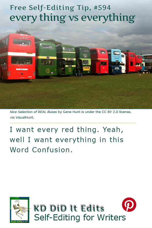 Word Confusion: Every Thing versus Everything