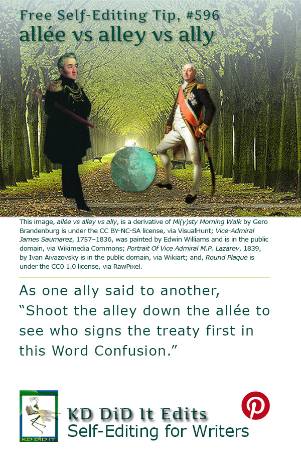 Word Confusion: Allée vs Alley vs Ally