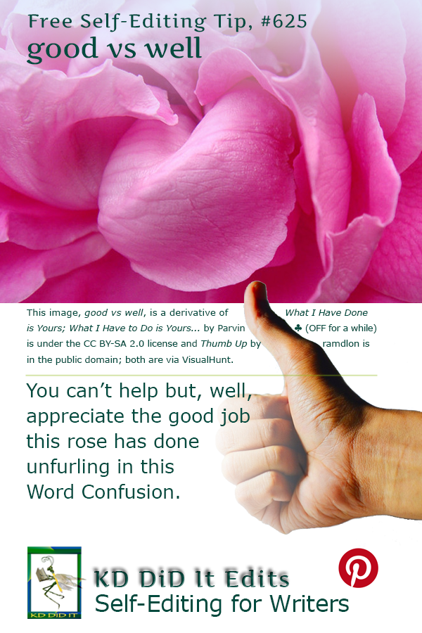 Word Confusion: Good versus Well