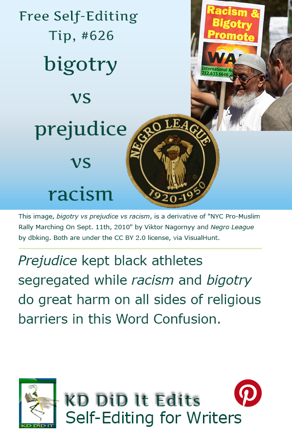 Pinterest pin for Bigotry vs Prejudice vs Racism