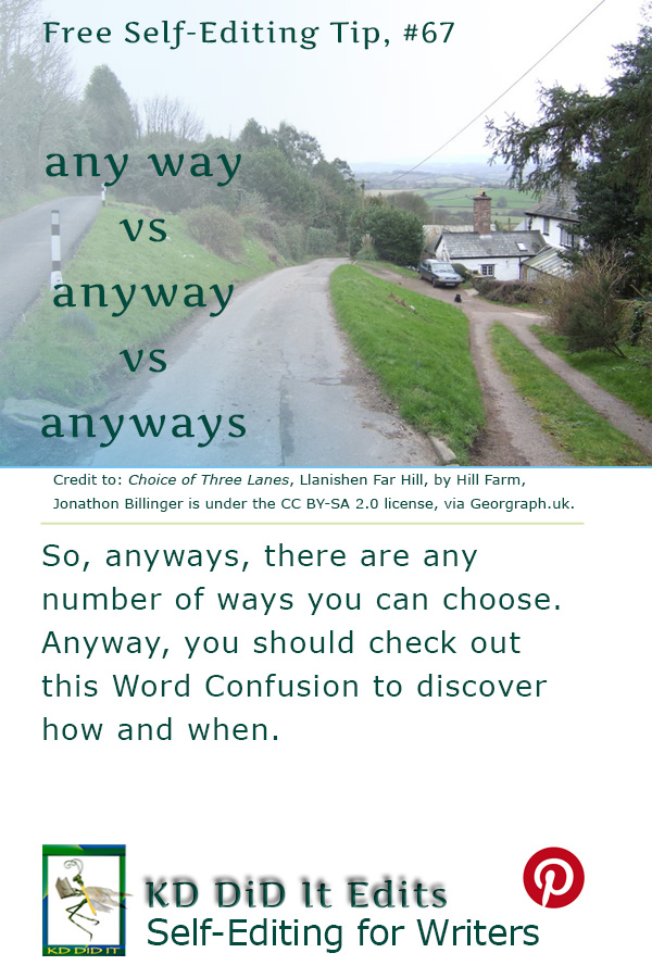 Word Confusion: Any Way vs Anyway vs Anyways