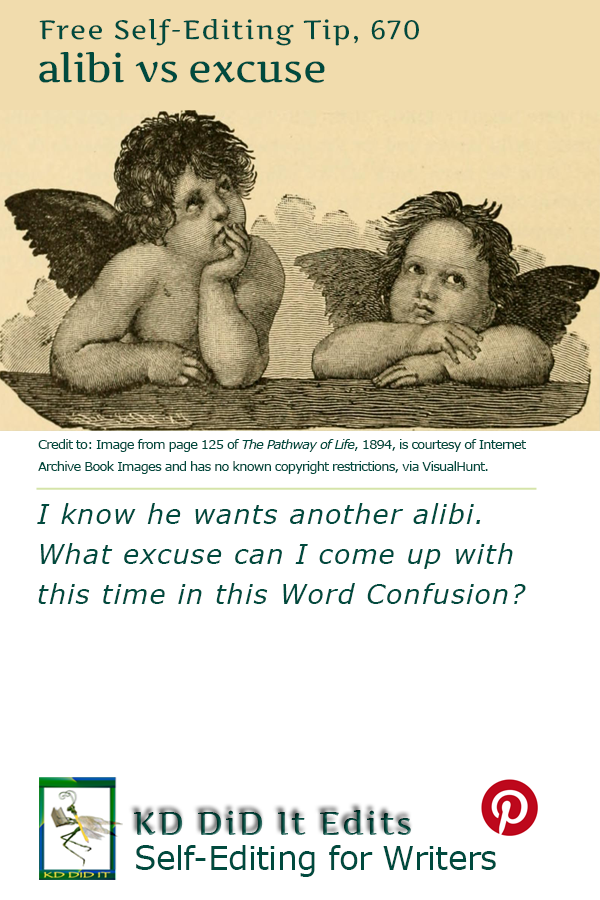 Word Confusion: Alibi versus Excuse
